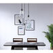 Gene 3 Light 17 inch Black Pendant Ceiling Light