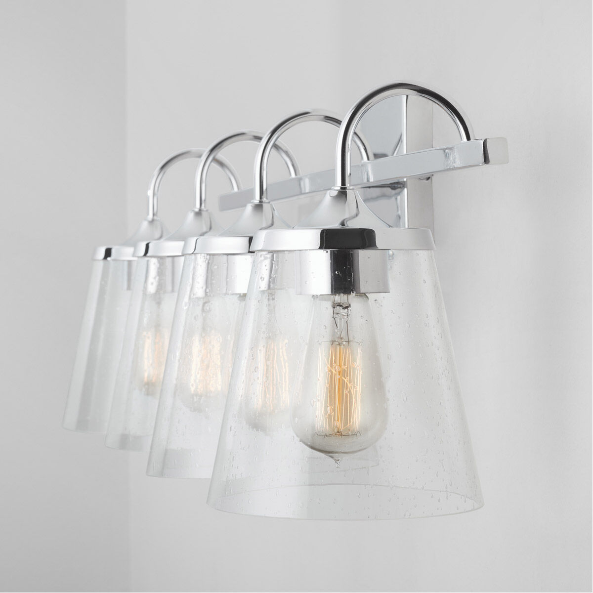 Jayne 4 Light 33.25 inch Chrome Vanity Light Wall Light