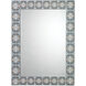Rorschach 48 X 36 inch Indigo Blue Lacquer Mirror