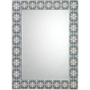 Rorschach 48 X 36 inch Indigo Blue Lacquer Mirror