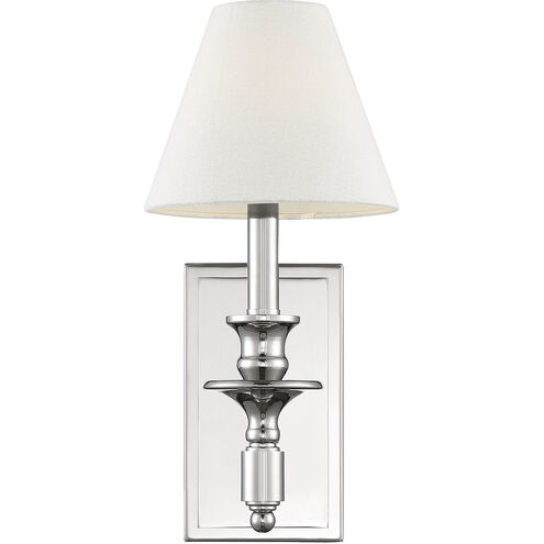Washburn 1 Light 6.9 inch Polished Nickel Wall Sconce Wall Light, Essentials