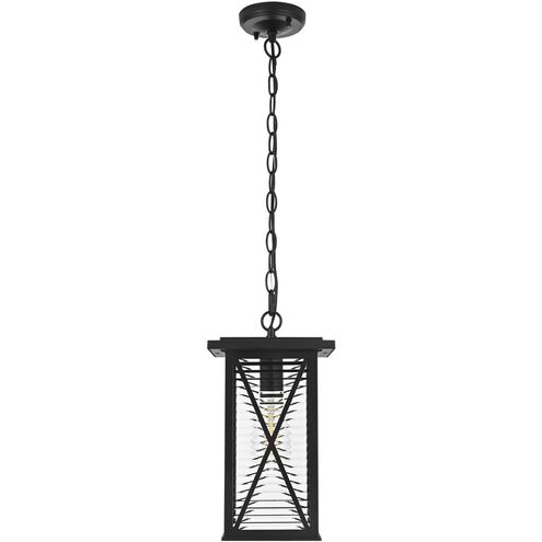 Jada 1 Light 7.5 inch Black Outdoor Pendant