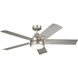 Tide 52 inch Brushed Nickel with Silver Blades Ceiling Fan