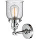Franklin Restoration Small Bell LED 5 inch Polished Chrome Sconce Wall Light, Franklin Restoration
