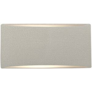 Ambiance 1 Light 10 inch White Crackle Wall Sconce Wall Light