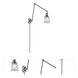 Small Canton 30 inch 60.00 watt Satin Nickel Swing Arm Wall Light, Franklin Restoration