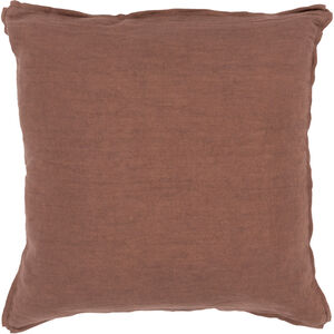 Solid 22 inch Dark Brown Pillow Kit