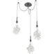 Blossom LED 14.6 inch Graphite Swag Multi-Pendant Ceiling Light in 2700K LED