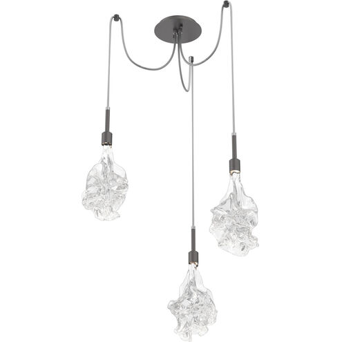 Blossom LED 14.6 inch Graphite Swag Multi-Pendant Ceiling Light in 2700K LED