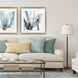 Florals Collection Blue Framed Art