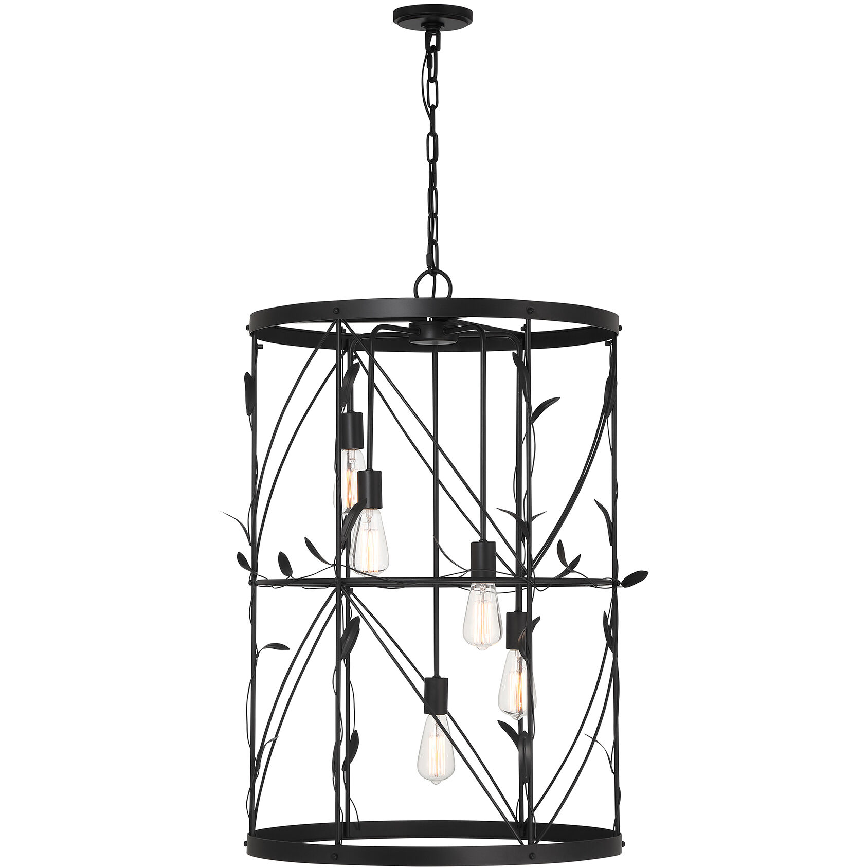 Lexington 5 Light 26 inch Matte Black Pendant Ceiling Light