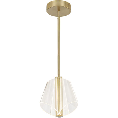 Mulberry 10.88 inch Brushed Gold Pendant Ceiling Light