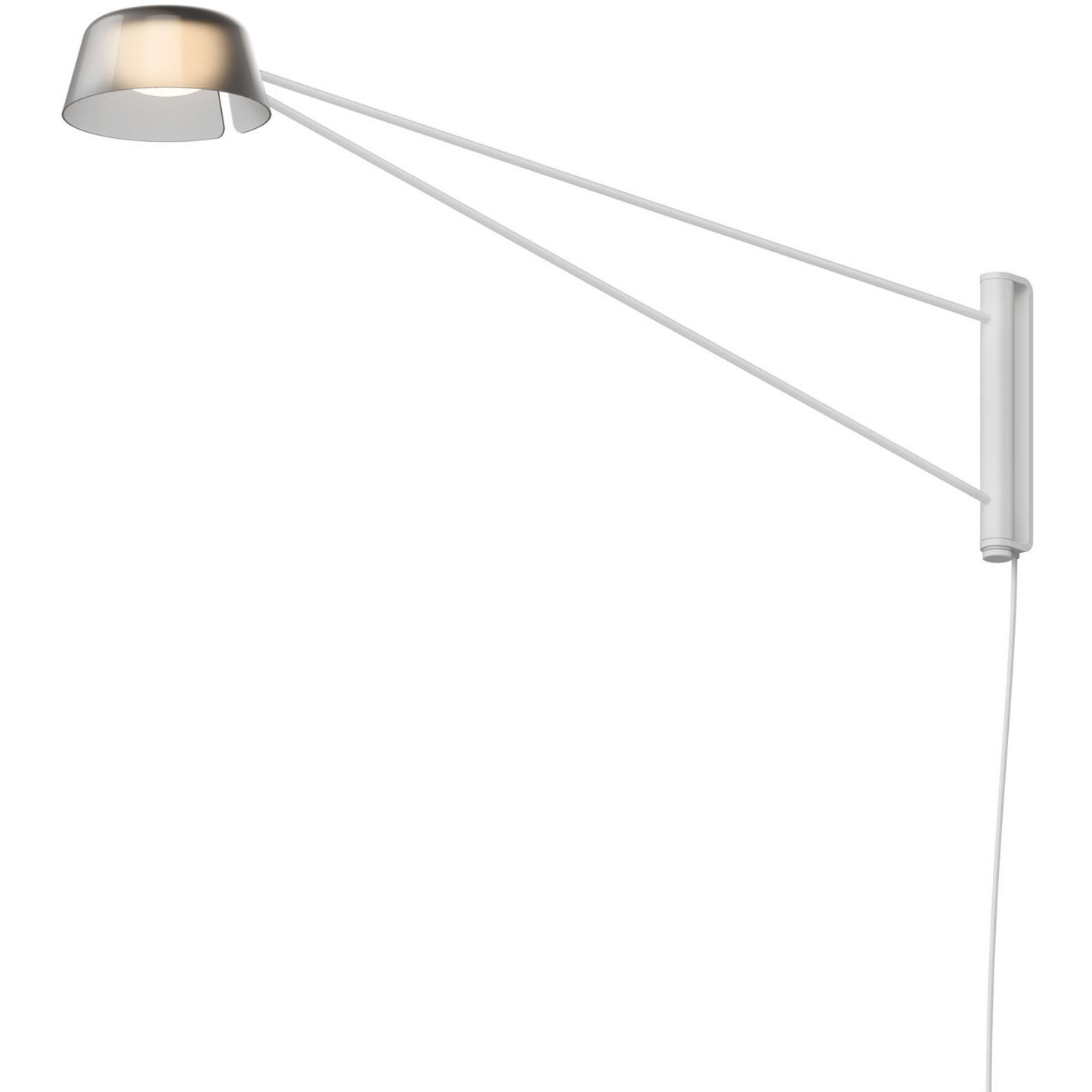 Ray 6.25 inch 9.00 watt Warm Gray Wall Lamp Wall Light in Smoked Etched