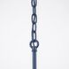 Brasserie 3 Light 32.5 inch French Blue and Heritage Bronze Linear Pendant Ceiling Light