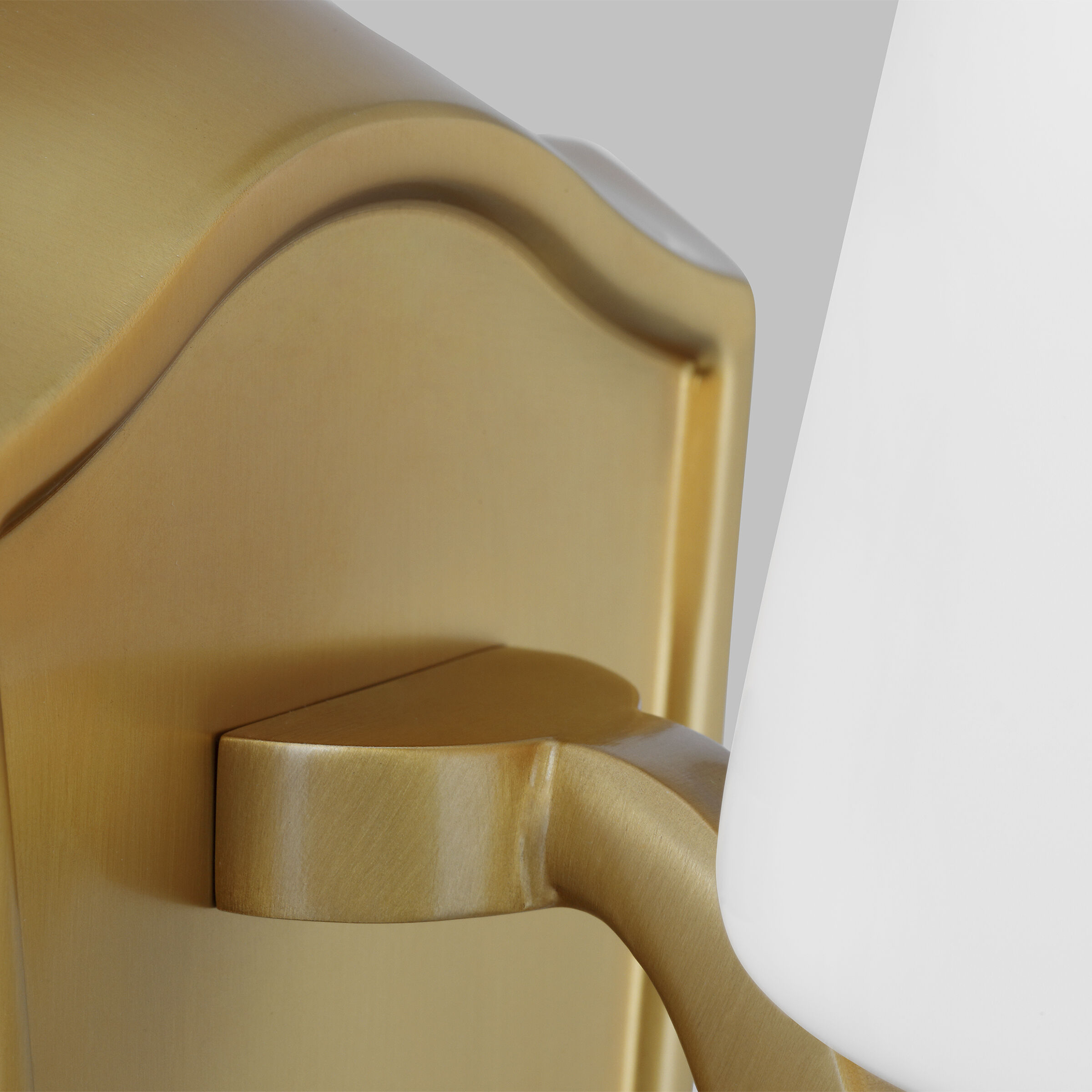 AH by Alexa Hampton Paisley Vanity Light Wall Light in Burnished Brass