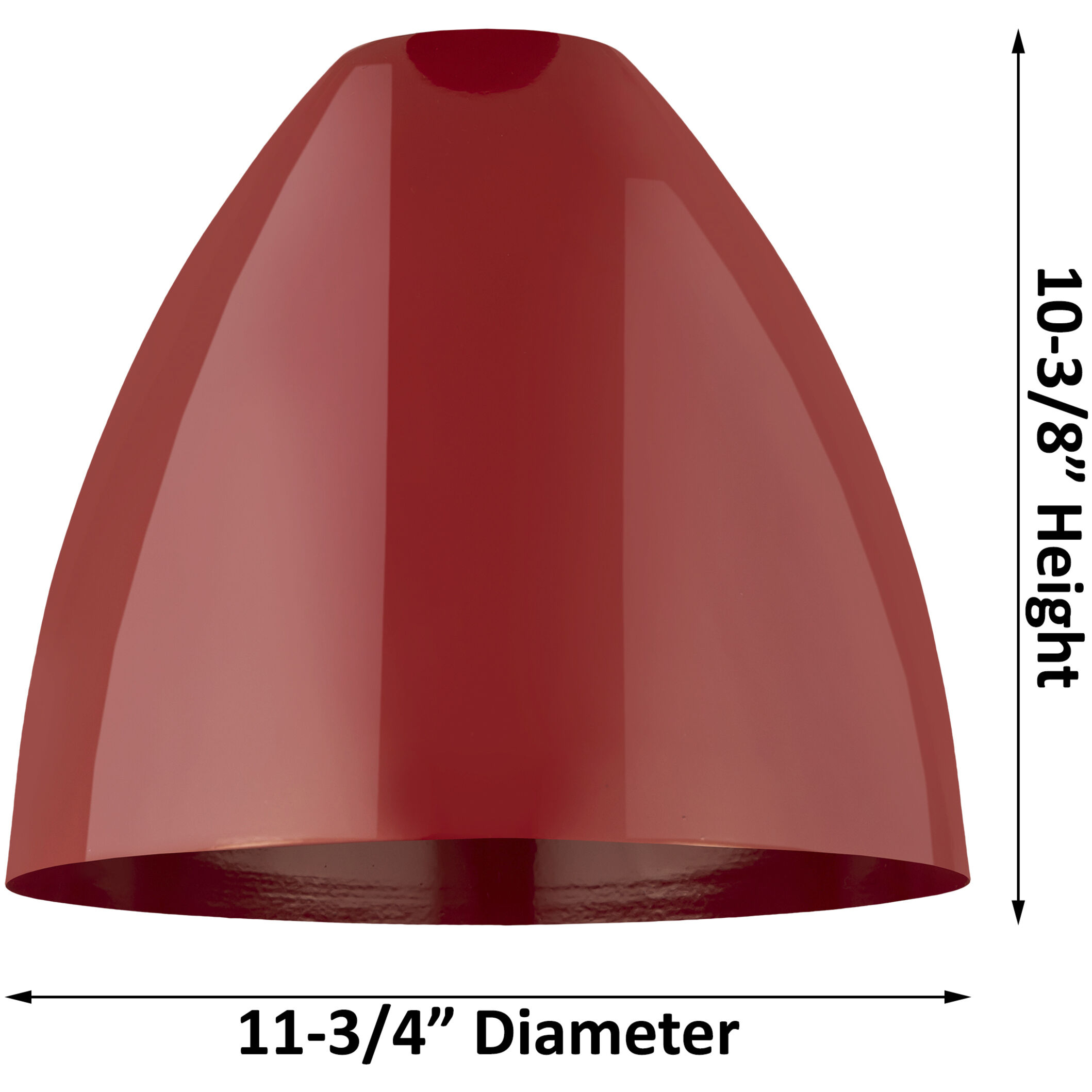 Ballston Plymouth Dome LED 38.5 inch Polished Chrome Island Light Ceiling Light in Matte Red