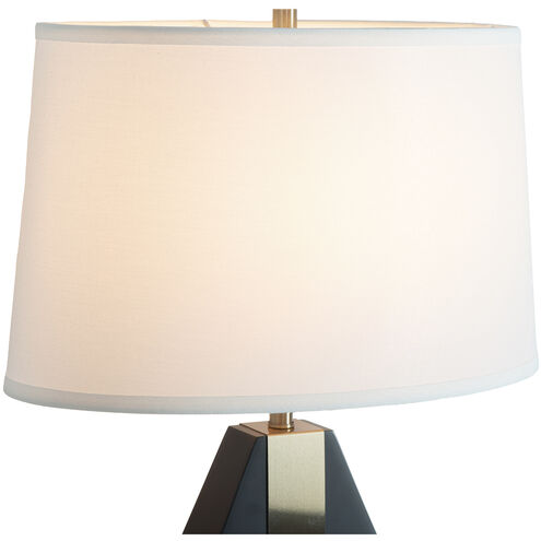 Pearson 30 inch 23.00 watt Ebony and Weathered Brass Table Lamp Portable Light