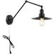 Brixson 1 Light 9 inch Black Wall Sconce Wall Light