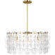 kate spade new york Candace 8 Light 32 inch Burnished Brass Chandelier Ceiling Light