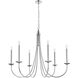 Cohen 6 Light 42 inch Chrome Chandelier Ceiling Light 