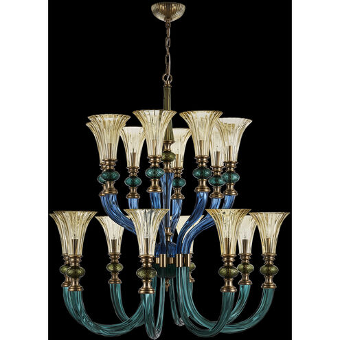 Tinta 16 Light 42 inch Winter Brass Pendant Ceiling Light in Firenze Clear