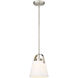 Z-Studio 1 Light 8 inch Brushed Nickel Pendant Ceiling Light