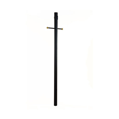Direct Burial 84 inch Matte Black Exterior Lamp Post