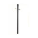Direct Burial 84 inch Matte Black Exterior Lamp Post