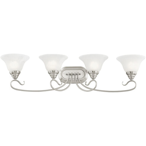 Coronado 4 Light 36 inch Brushed Nickel Bath Vanity Wall Light