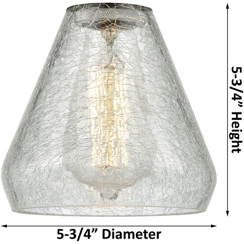 Ballston Conesus 1 Light 6 inch White and Polished Chrome Sconce Wall Light, Ballston