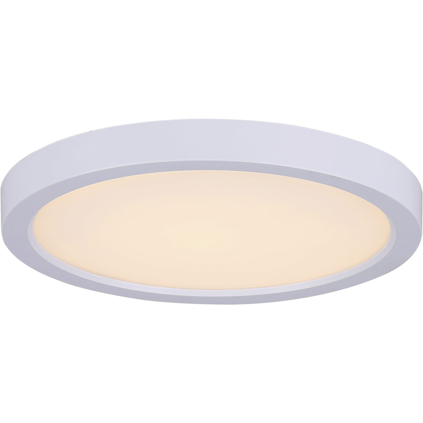 Madison LED 7 inch White Disc Light, Low Profile