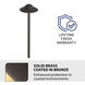 Canopy 12 6.5 watt Solid Brass Coated in Bronze Path Lighting in 2700K, Bronzed Brass, Path and Area Light, WAC Landscape