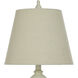 Signature 24 inch 40 watt Distressed Cream Table Lamp Portable Light