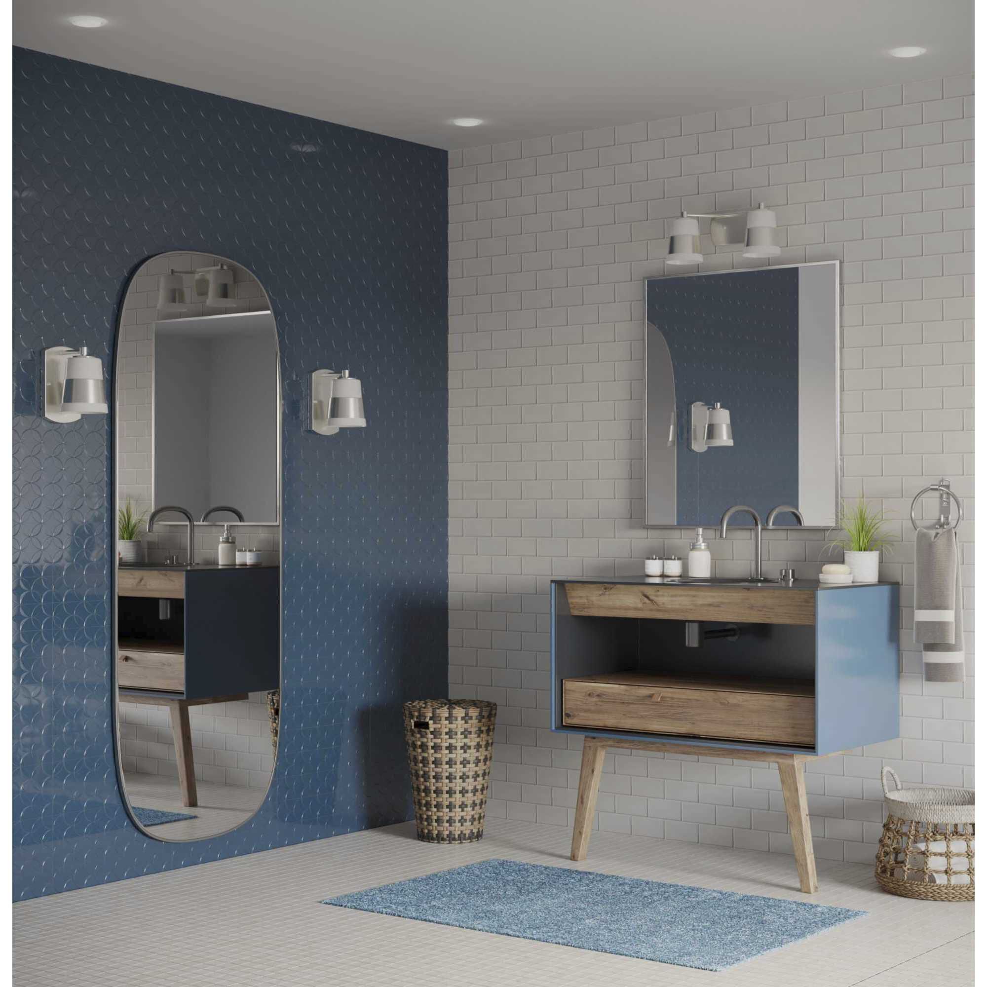 Haven 1 Light 4.75 inch Brushed Nickel Bath Light Wall Light