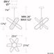 Valerius LED 21 inch Brushed Nickel Pendant Ceiling Light, dweLED