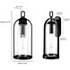 Luxio 1 Light 24.75 inch Powder Coated Black Outdoor Wall Sconce