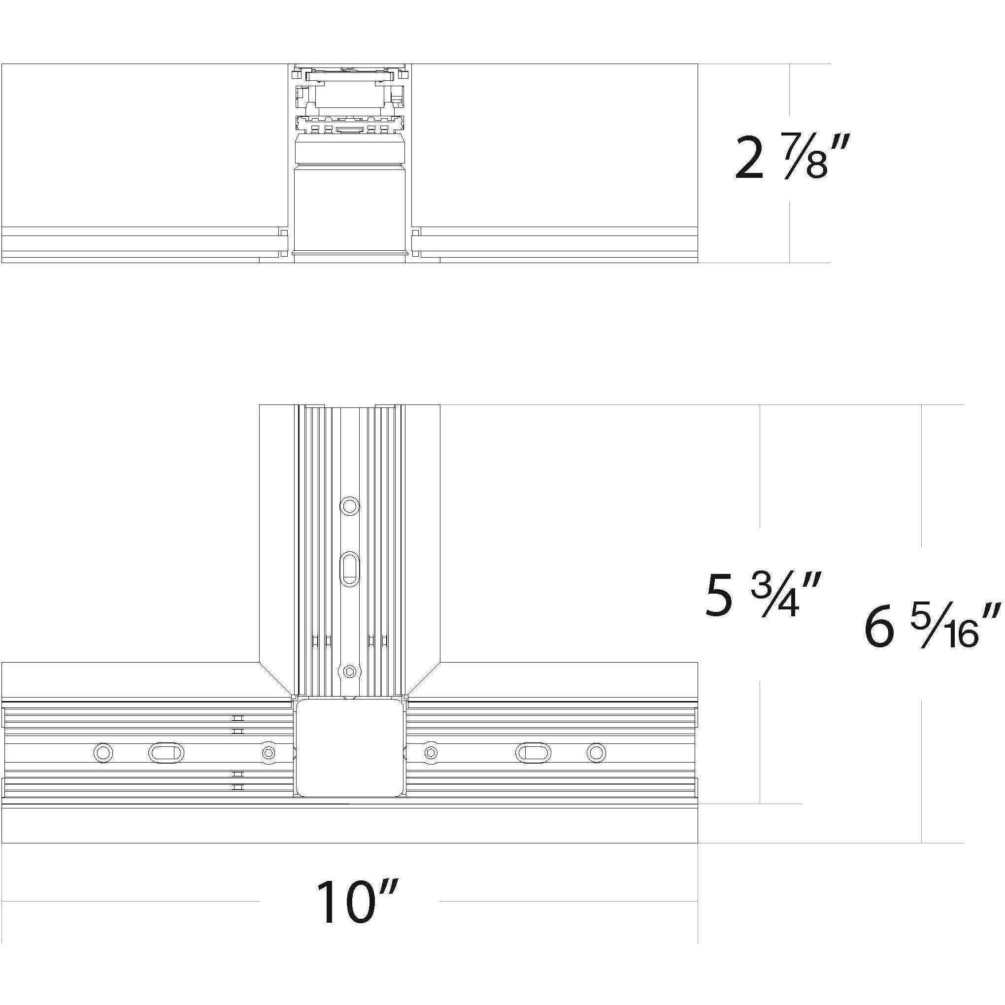 Ventrix Black Track Component Ceiling Light