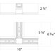 Ventrix Black Track Component Ceiling Light