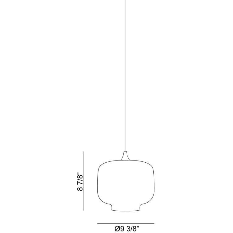 Irresistible Organic Charm 1 Light 9.88 inch Clear Pendant Ceiling Light