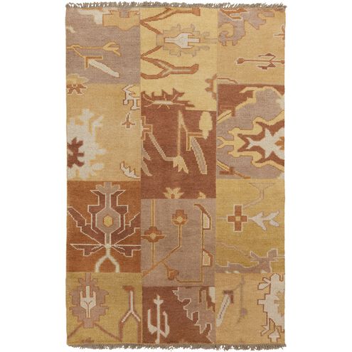 Cypress 96 X 60 inch Olive, Burnt Orange, Ivory, Wheat, Dark Brown Rug