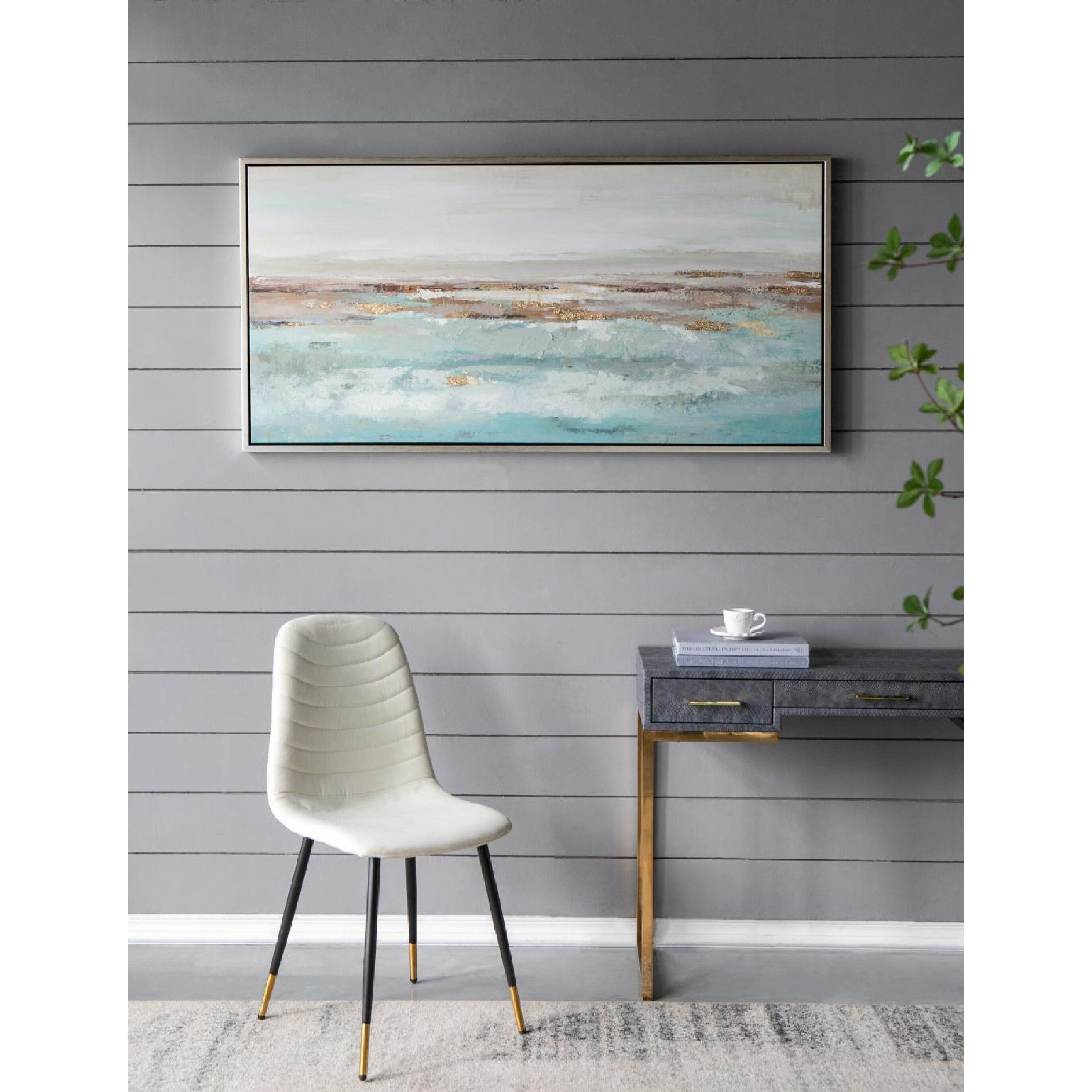Ocean Blue/Gold Wall Art
