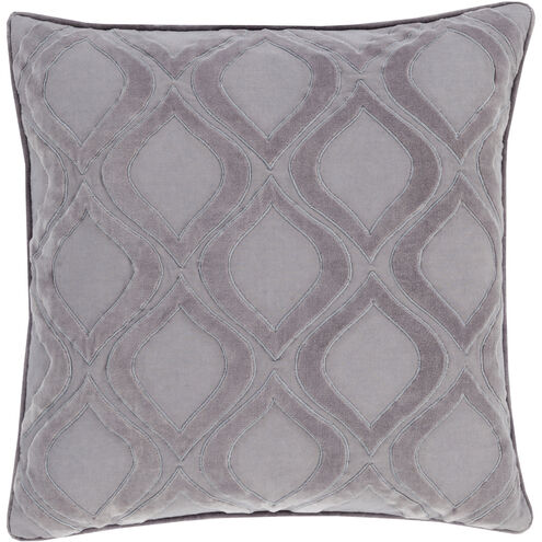 Alexandria 22 inch Charcoal, Medium Gray Pillow Kit