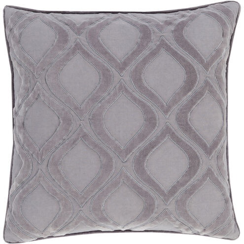 Alexandria 18 X 18 inch Charcoal/Gray Accent Pillow