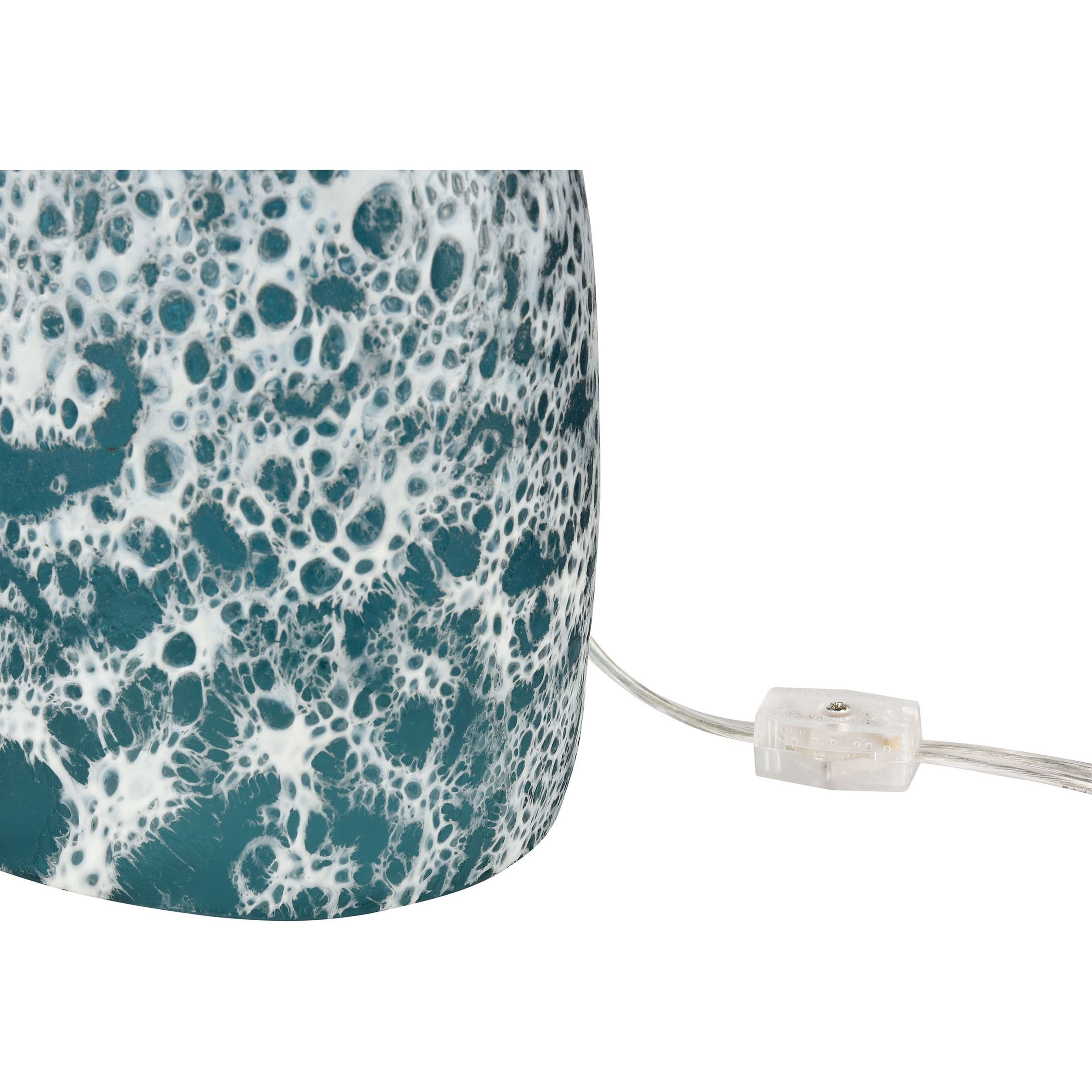 Offshore 22 inch 100 watt Blue Table Lamp Portable Light