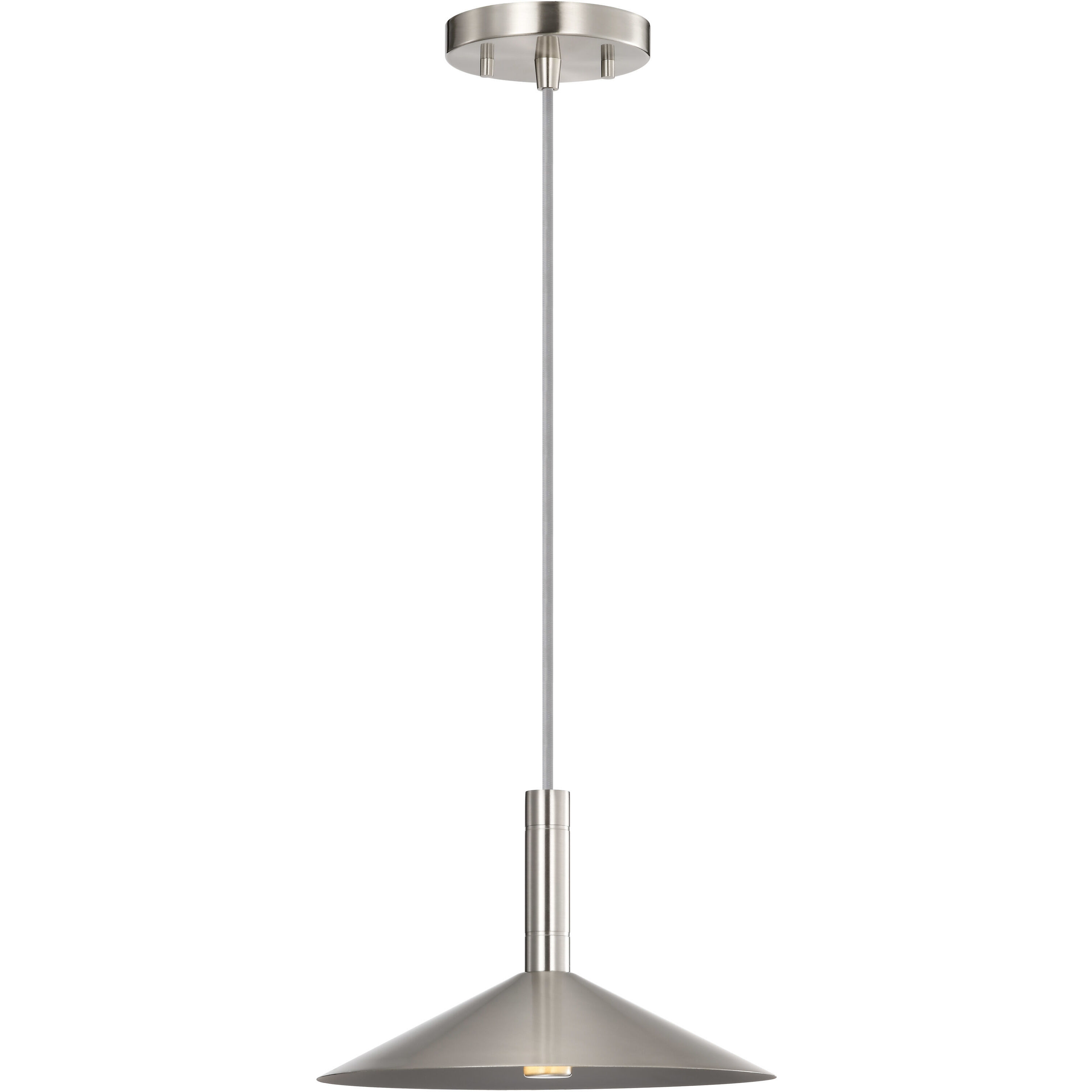 Corrine LED 9.88 inch Brushed Nickel Pendant Ceiling Light