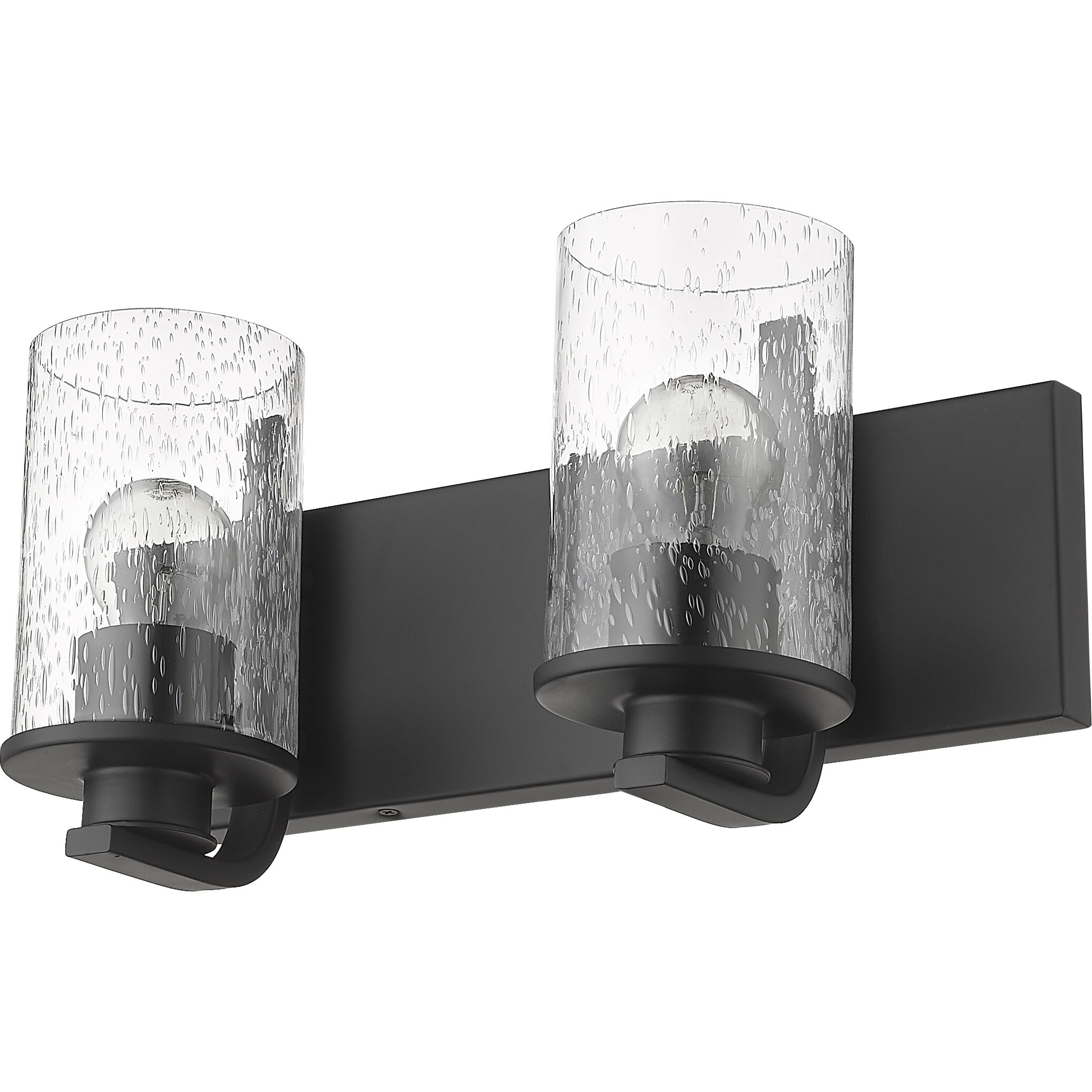 Beckett 2 Light 16 inch Matte Black Vanity Wall Light