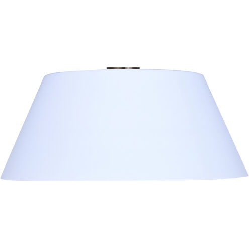 Daxton 1 Light 12.75 inch Matte White and Gold Semi-Flush Mount Ceiling Light