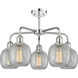 Belfast 5 Light 24 inch Polished Chrome Chandelier Ceiling Light in Clear Crackle