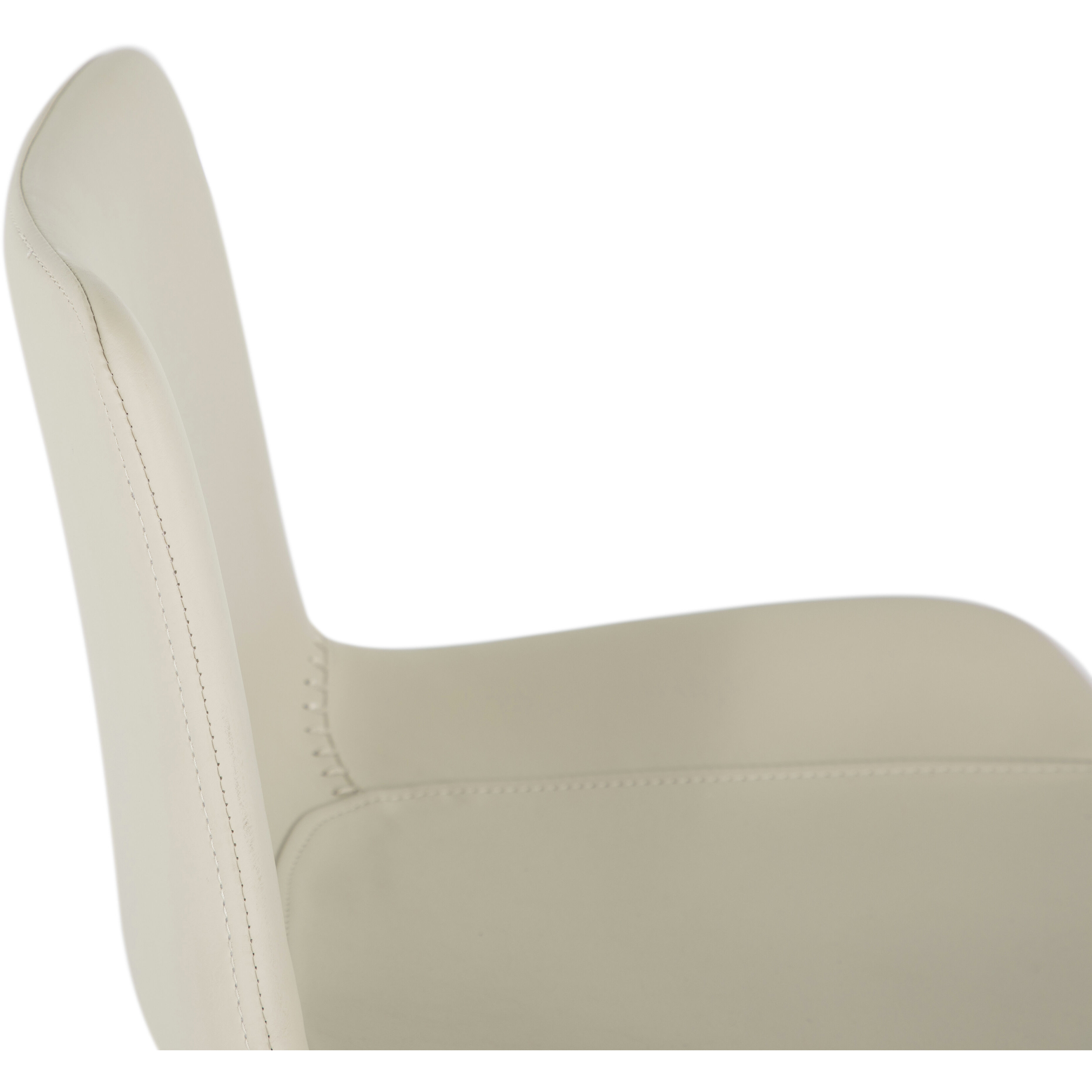 Hines 35.75 inch White & Ivory / Yellow Bar Counter Stool