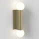 Ortona 2 Light 4.33 inch Matte Brushed Brass ADA Interior Wall Light
